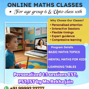 Rekha Jain Vedic Maths  -  Online Maths Classes