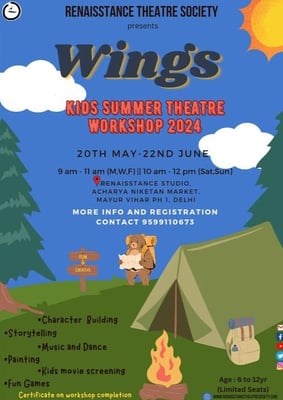 Renaisstance Theatre Society-Wings Kids Summer Theatre workshop