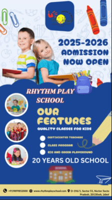 Rhythm Play School and Daycare  -  Admissions Open