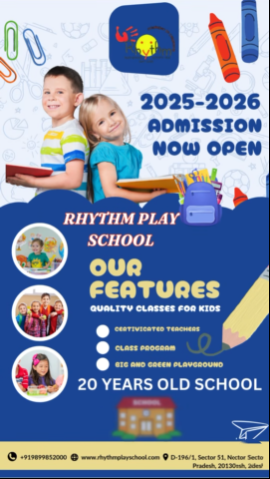 Rhythm Play School and Daycare  -  Admissions Open