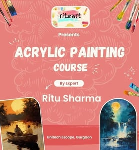 Ritzart Art and Craft classes-Acrylic Painting Course