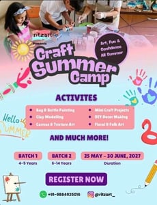 Ritzart Art and Craft classes-Craft Summer Camp