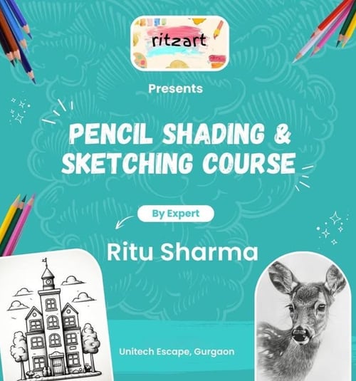 Ritzart Art and Craft classes-Pencil Shading and Sketching Course