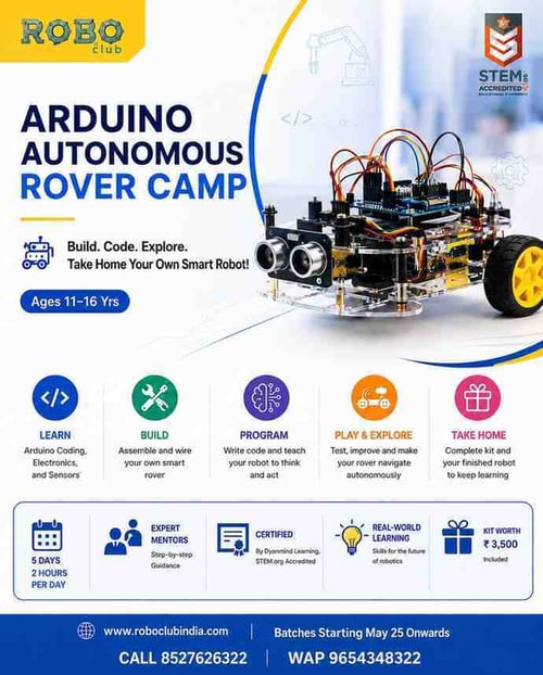 RoboClub-Arduino Autonomous Rover Camp