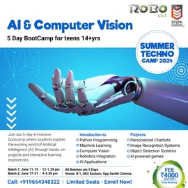 RoboClub-AI Bootcamp - 5-Day Journey! for teens