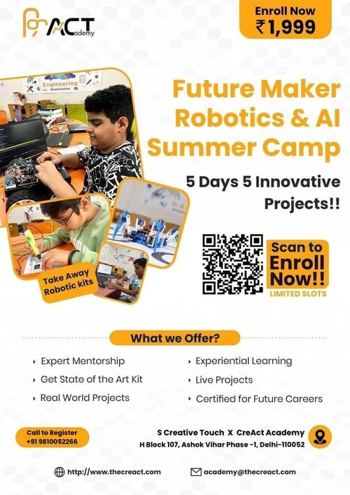 S Creative Touch  -   Robotics & AI Summer Camp