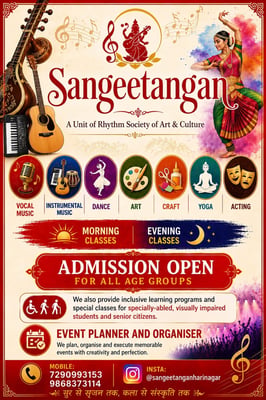 SANGEETANGAN-Music Dance Art and Performing Arts Classes