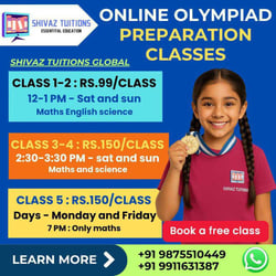 SHIVAZ TUITIONS  -  ONLINE OLYMPIAD PREPARATION CLASSES