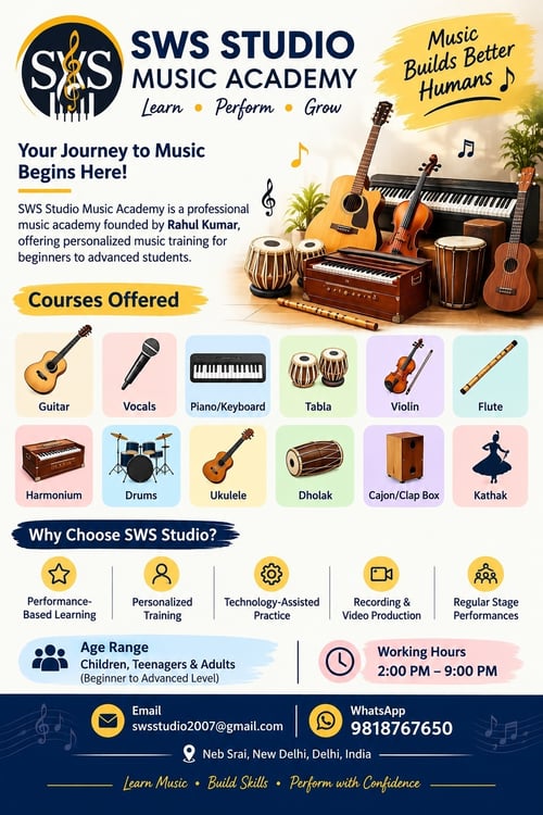 SWS Studio Music Academy-Music and Performing Arts Classes