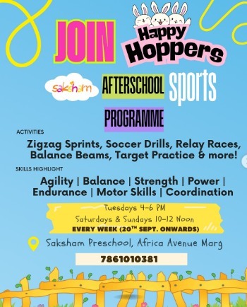 Saksham Pre-school - Afterschool Sport Programme