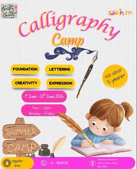 Saksham Pre-school-Calligraphy Summer Camp