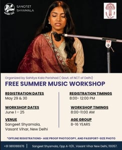 Sangeet Shyamala-Free Summer Music Workshop 2026