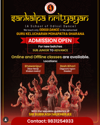 Sankalp Odissi Dance Centre  -  Admissions Open For Dance Classes