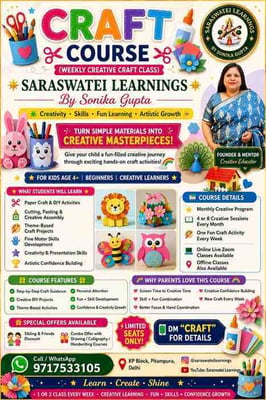 Saraswatei Learnings-Craft Course for Kids