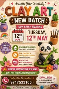 Saraswatei Learnings-Creative Clay Modeling Classes