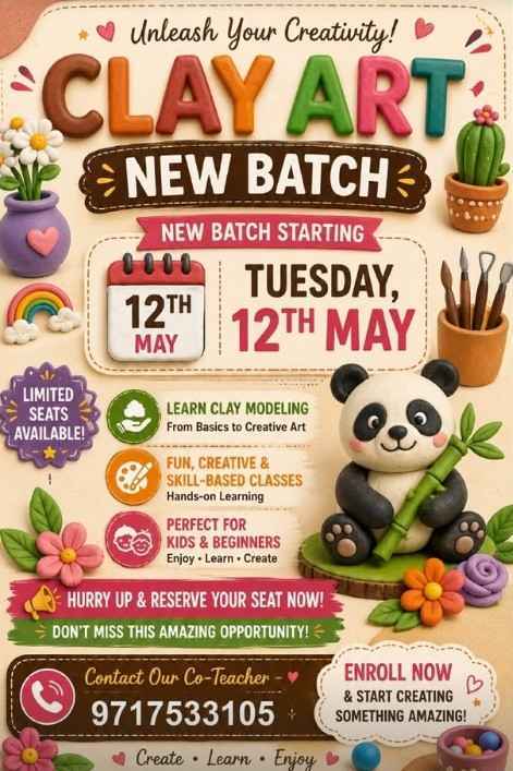 Saraswatei Learnings-Creative Clay Modeling Classes