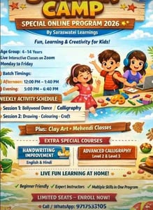 Saraswatei Learnings-Online Summer Creative Camp