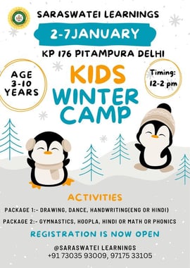 Saraswatei learnings-Kids Winter Camp