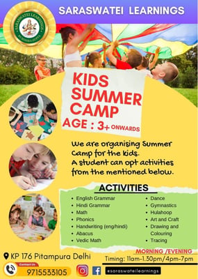 Saraswatei learnings-Kids Summer Camp
