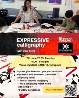 Say Hey to Art  -  Expressive and Non-Conformist Calligraphy Workshop