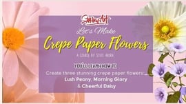 Say Hey to Art - crepe paper flower workshop with stuti arora