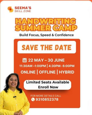 Seemas Skills Zone-Handwriting Summer Camp