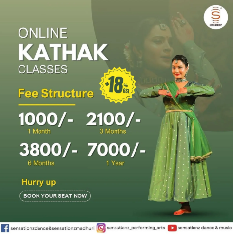 Sensationz Dance  -  Online Kathak Classes