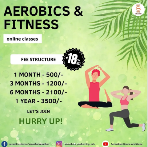 Sensationz Dance  -   Aerobics & Fitness Online Classes