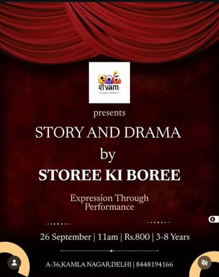 Shaivam Early Years-Story and Drama Workshop