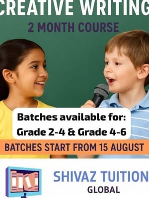 Shivaz Tuitions  -  Creative Writing & Public Speaking Course