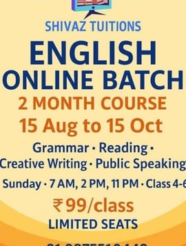 Shivaz Tuitions  -  Online English Classes