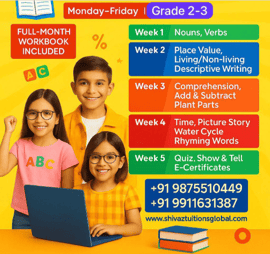 Shivaz Tuitions  -  Online Workshop For Kids