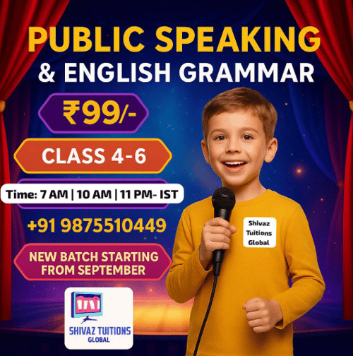 Shivaz Tuitions  -  Public Speaking and English Grammar Classes