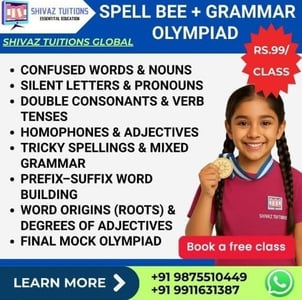 Shivaz Tuitions - English Grammar Olympiad Classes