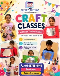 Shivaz Tuitions-Creative Craft Classes for Kids