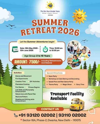 Shri Ram Global-Summer Retreat 2026 (Pre School Dwarka)