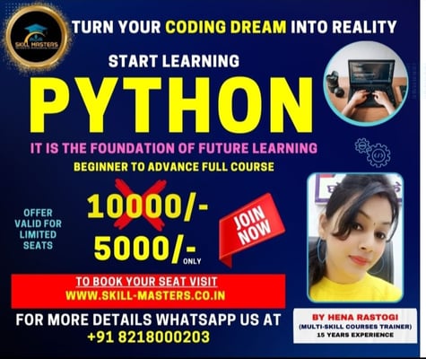 Skill Masters Institute of Professional Courses-Python
