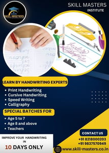 Skill Masters Institute of Professional Courses-Handwriting Classes