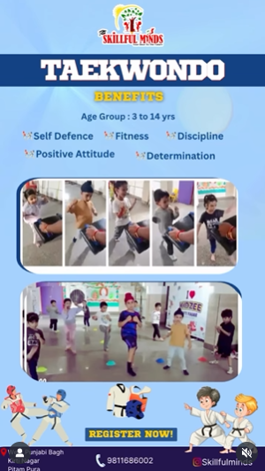 Skillful Minds  -  Kids Taekwondo Classes (Kirti Nagar)
