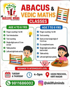 Skillful minds-Abacus and Vedic Maths Classes for Kids