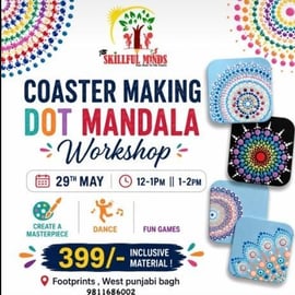 Skillful minds-Dot Mandala Coaster Making Workshop