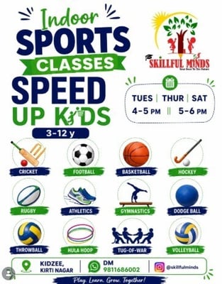 Skillful minds-Indoor Sports Classes for Kids