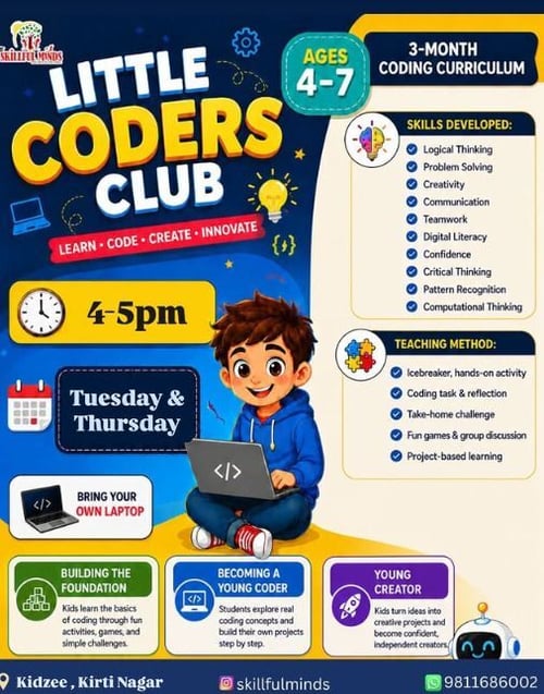 Skillful minds-Little Coders Club for Kids
