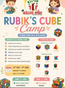 Skillful minds-Rubiks Cube Summer Camp for Kids