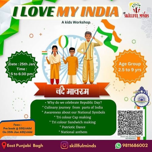 Skillful minds-I love my india a kids workshop