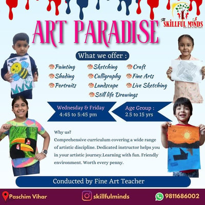 Skillful minds-Art Paradise For Kids