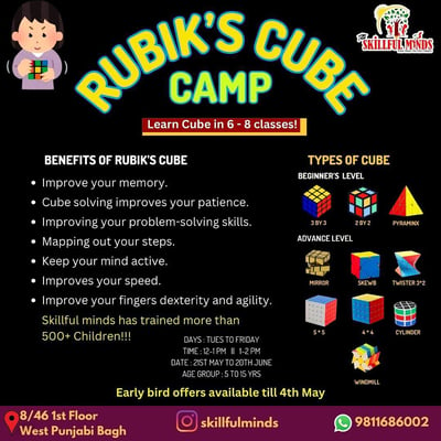 Skillful minds-Rubiks Cube Camp