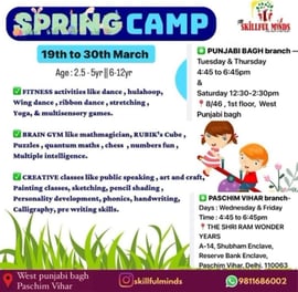 Skillful minds-Spring Camp
