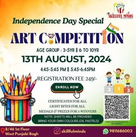 Skillful minds-Art Competition For kids (Independence day special)