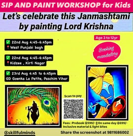 Skillful minds-Sip and Paint workshop for kids